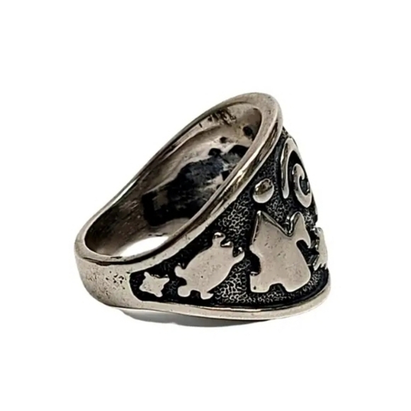 American West by Carolyn Pollack & Jody Naranjo Sterling Silver Symbols Ring - Picture 12 of 17